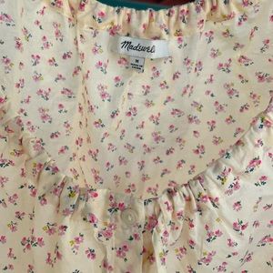 Madewell summer blouse medium